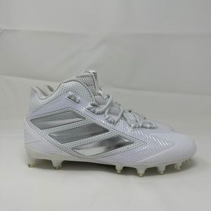 Adidas Freak Carbon Mid White/Silver Football Shoes Mens Size 8.5